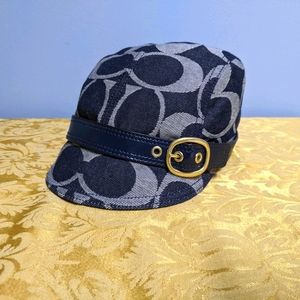 Coach Navy Print Cap